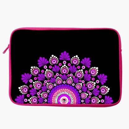 Pinkple Mandala Print Laptop Sleeve