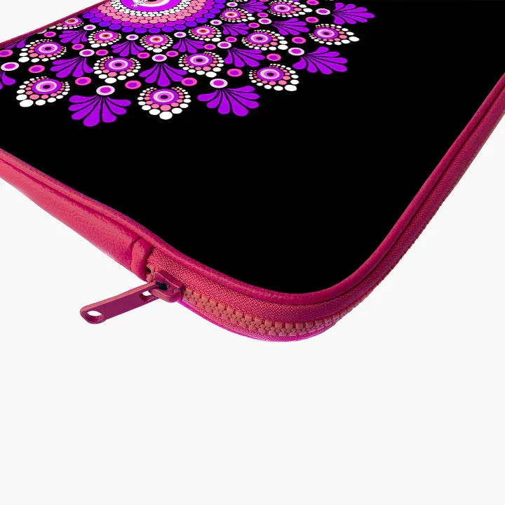 Pinkple Mandala Print Laptop Sleeve