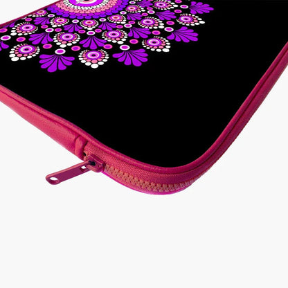 Pinkple Mandala Print Laptop Sleeve