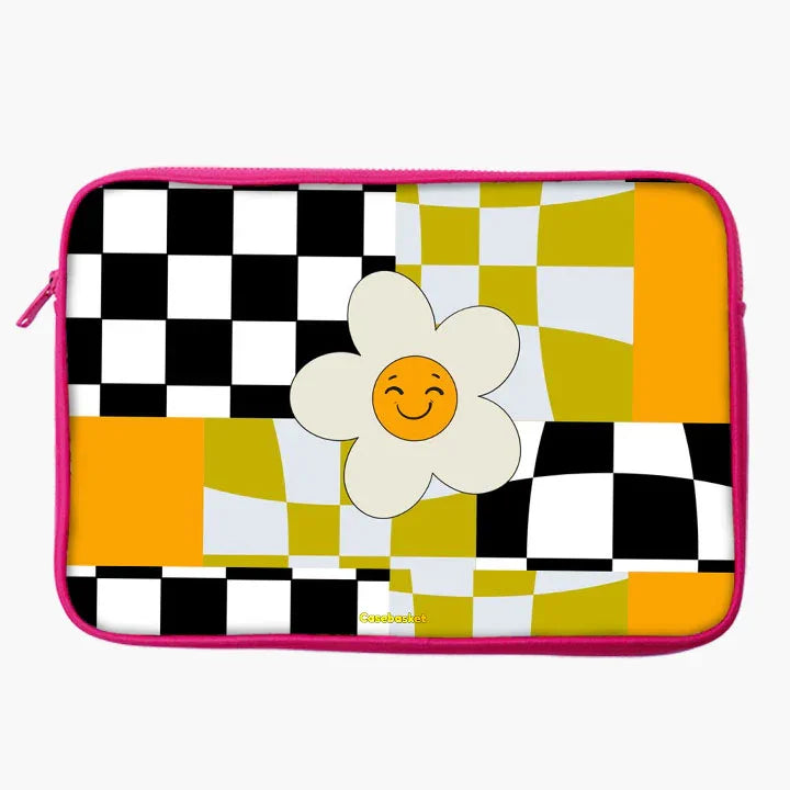 Chessy Blooms Print Laptop Sleeve