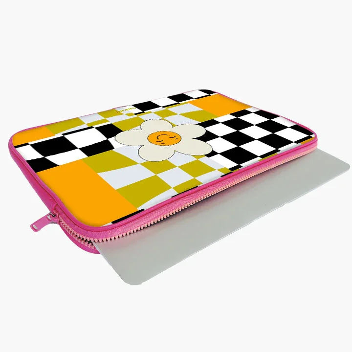 Chessy Blooms Print Laptop Sleeve