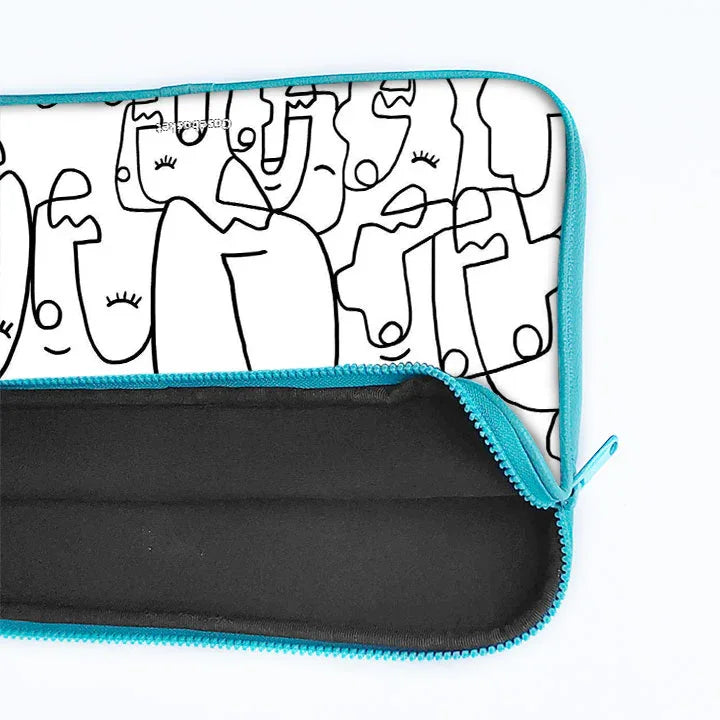 Abstract Face Laptop Sleeve