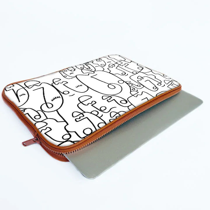 Abstract Face Laptop Sleeve