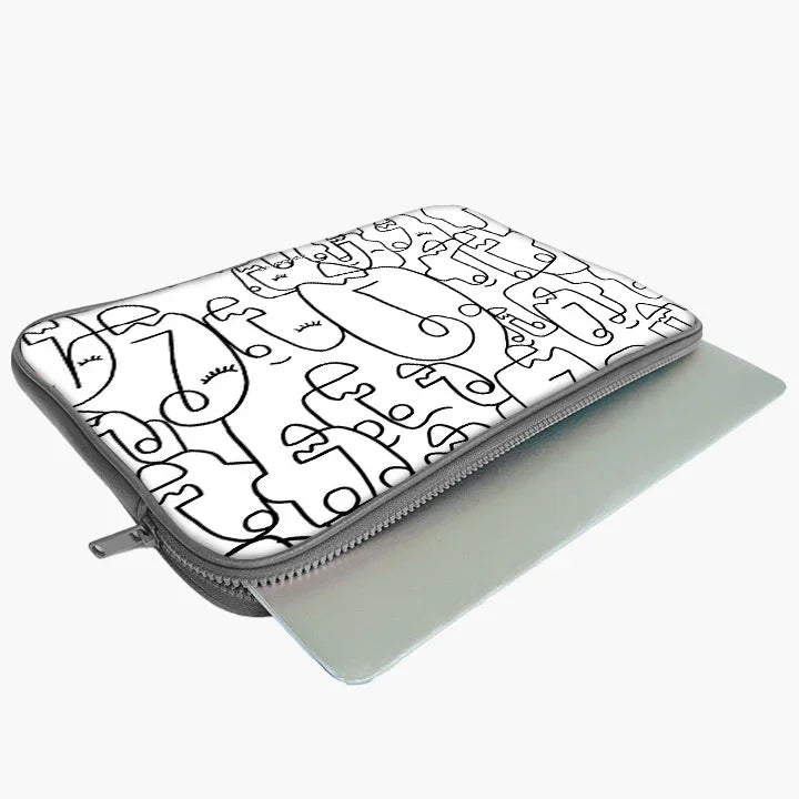 Abstract Face Laptop Sleeve