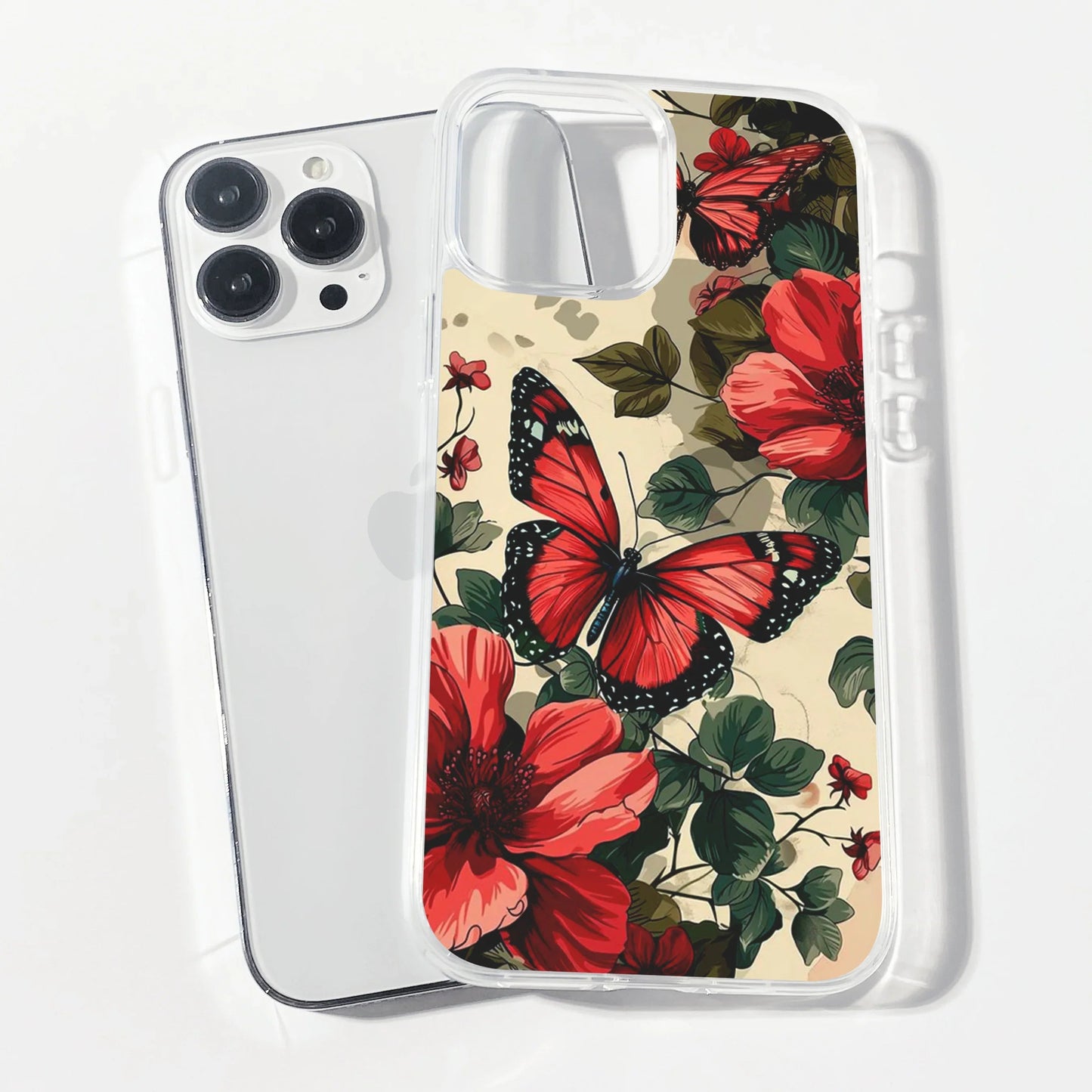 Winged Wonder Clear Silicone Phone Cover