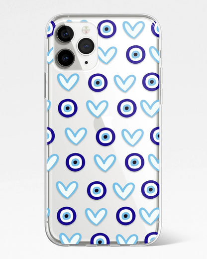 Hearts Safeguard Transparent Phone Cover