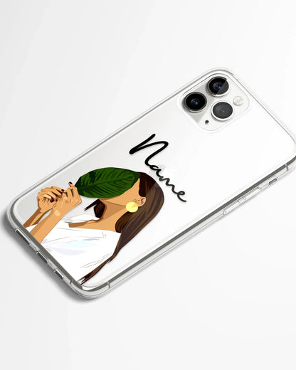 Botanical Calm Transparent Silicone Phone Cover