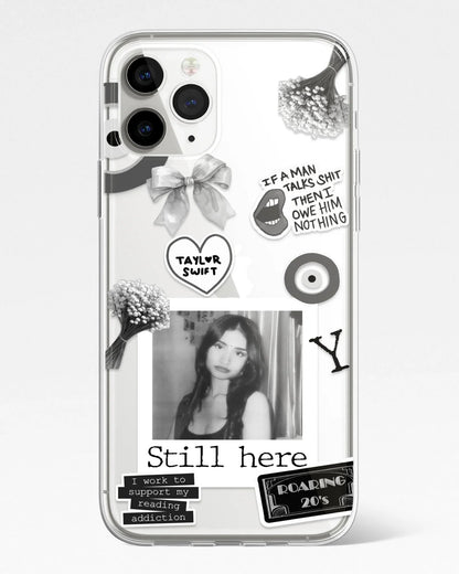 Swiftcore Frame Black & White Transparent Silicone Cover