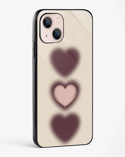 Brown Blush Beige Hearts Phone Cover
