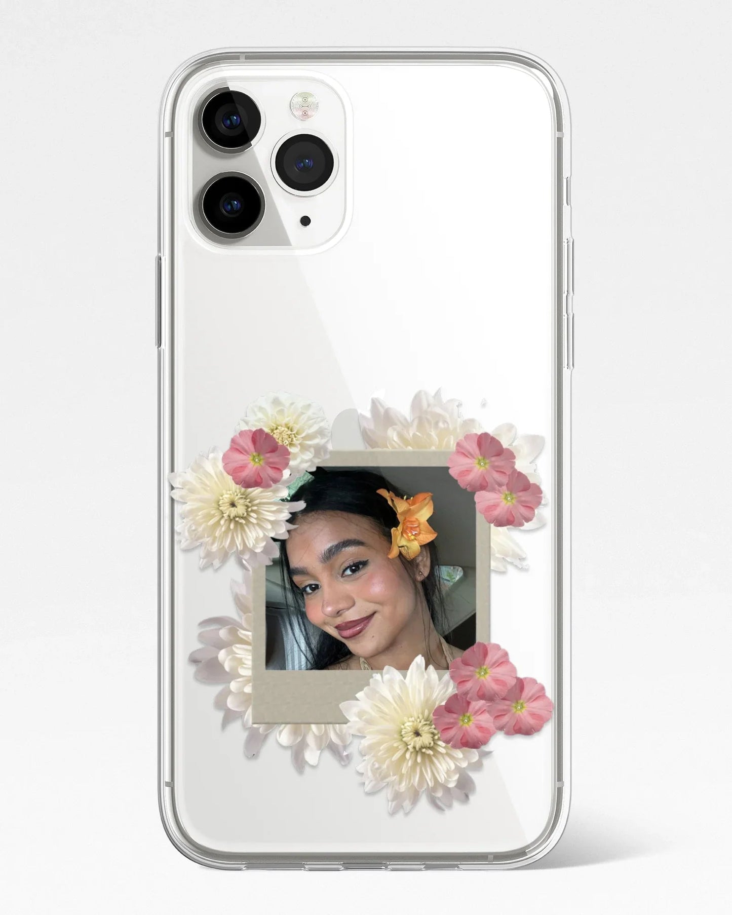Flower-Kiss Polaroid Frame Transparent Silicone Cover