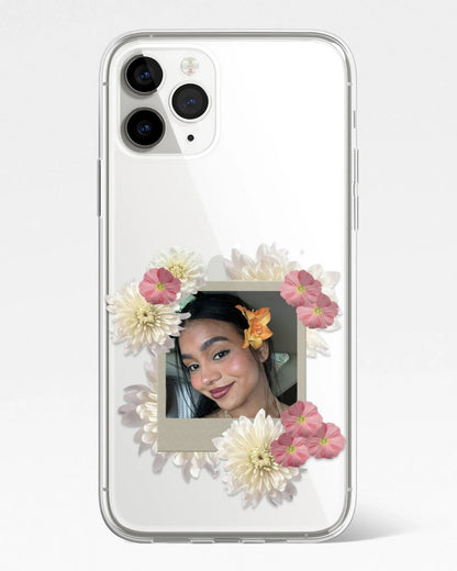 Flower-Kiss Polaroid Frame Transparent Silicone Cover