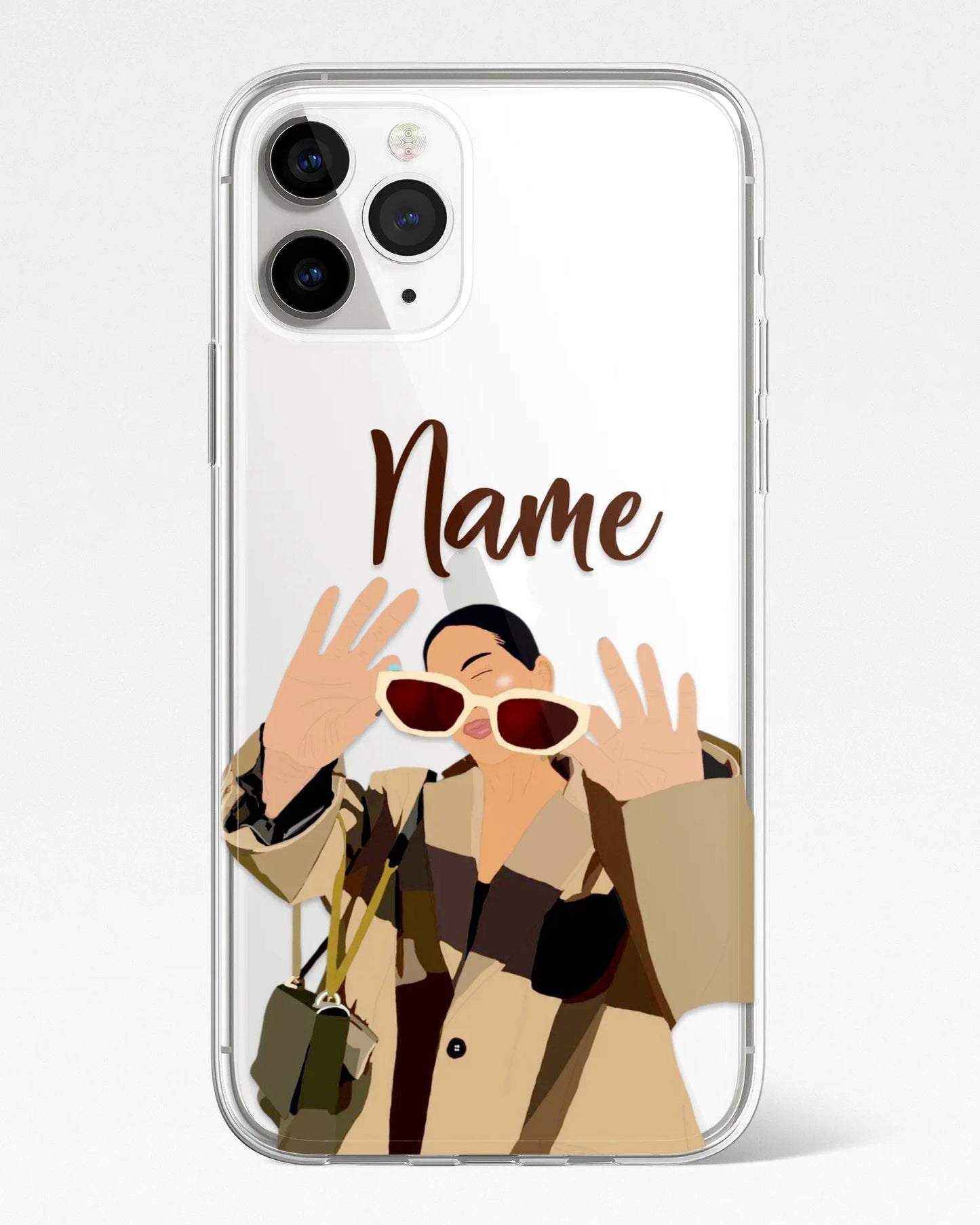 Cool Vibes Transparent Silicone Phone Cover