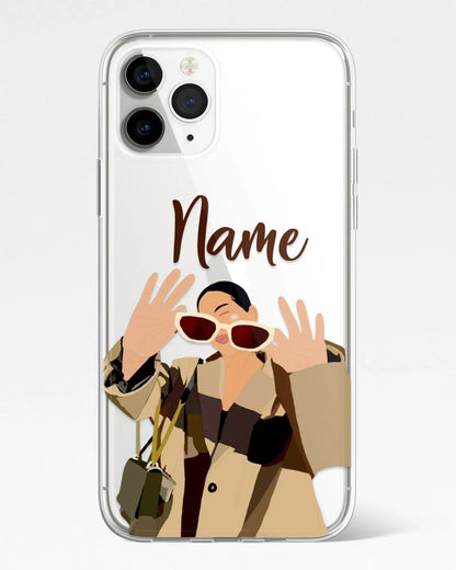 Cool Vibes Transparent Silicone Phone Cover