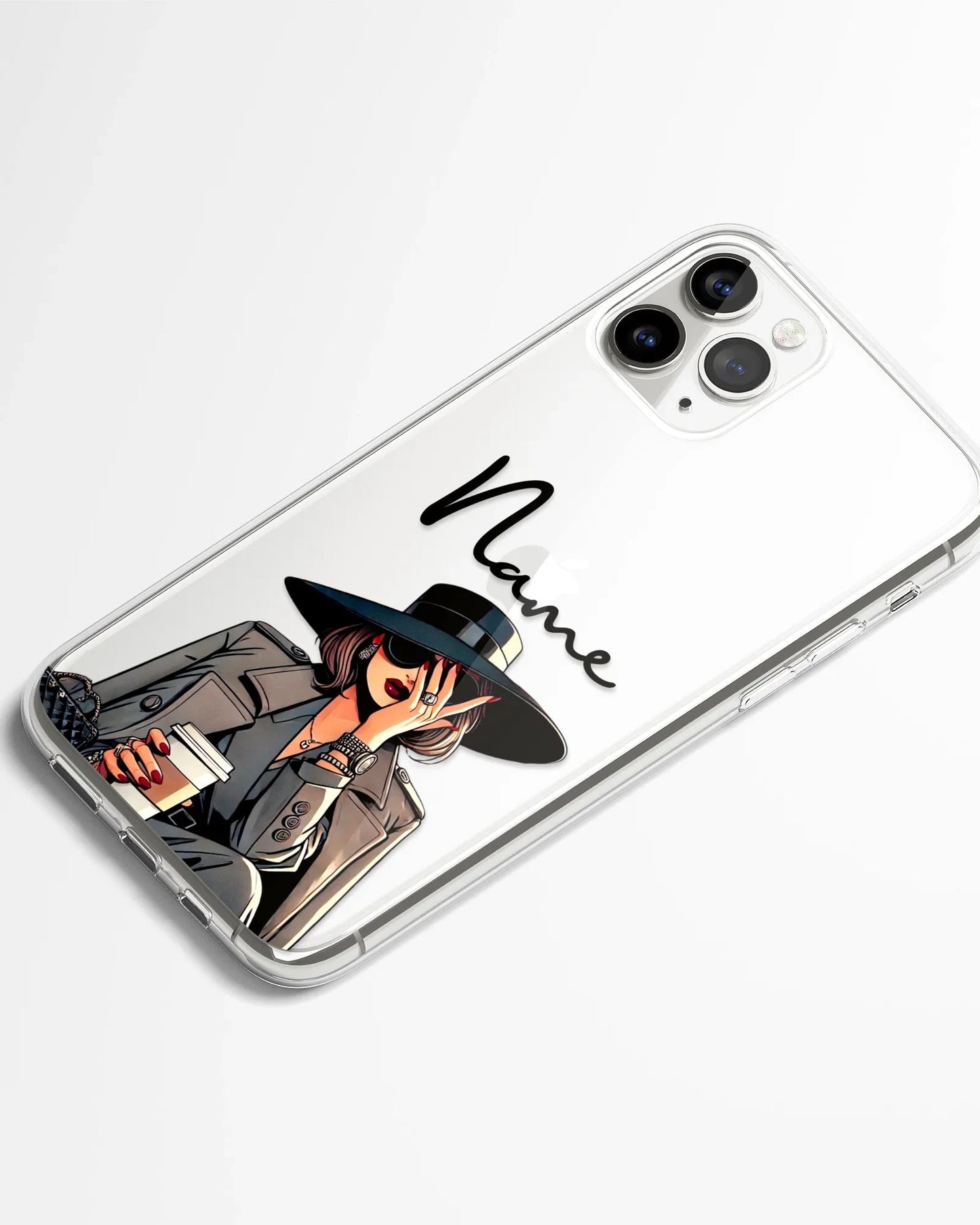 Genz Queen Transparent Silicone Phone Cover