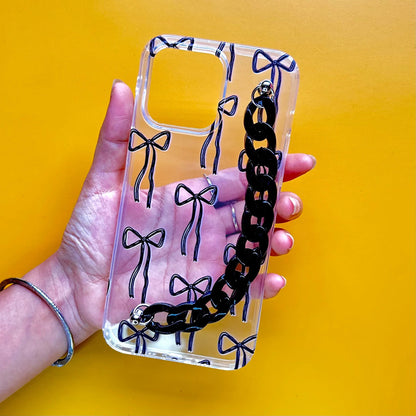 Bow Wow Black Chain Silicone Phone Cover