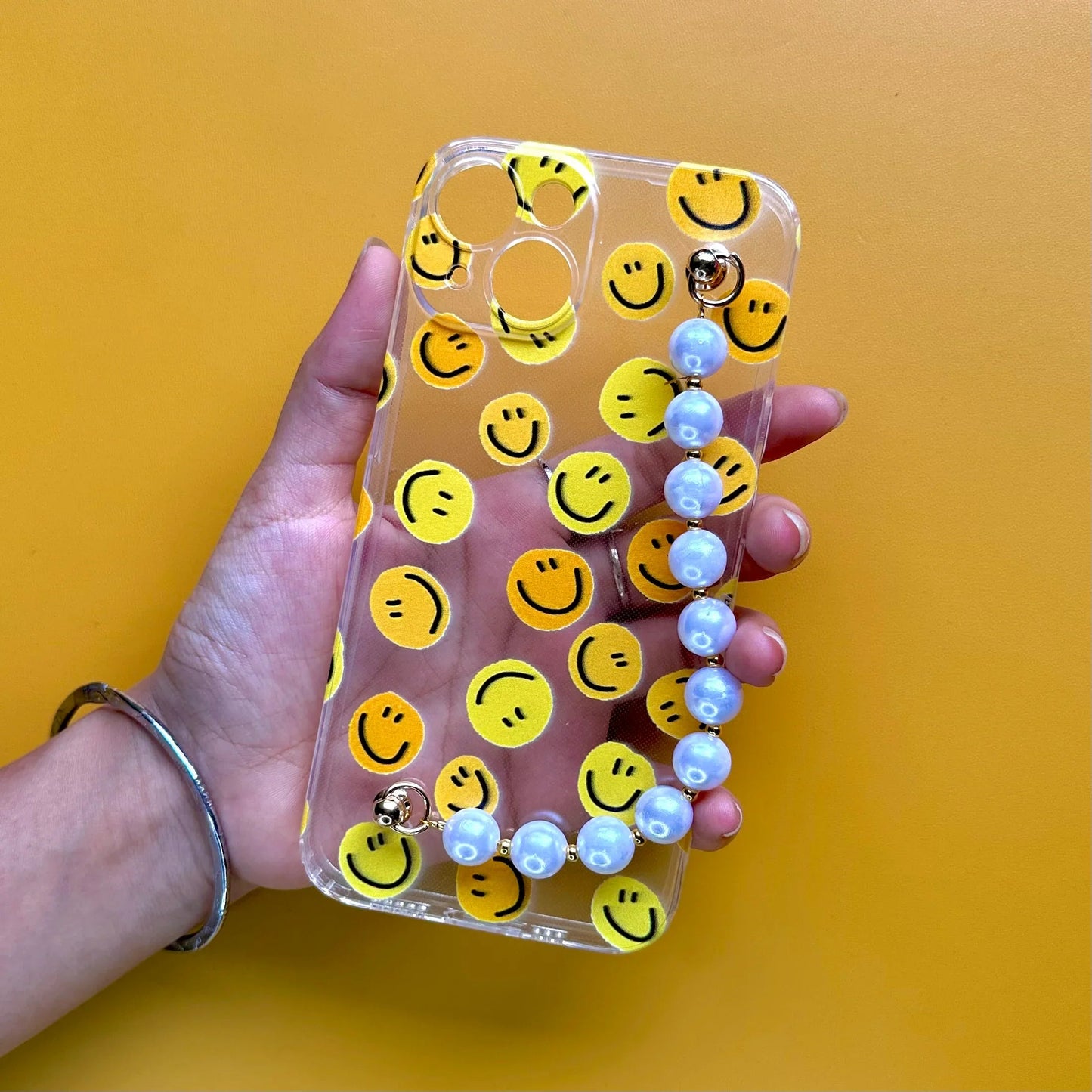 Cheer Charm Transparent Pearl Phone Cover