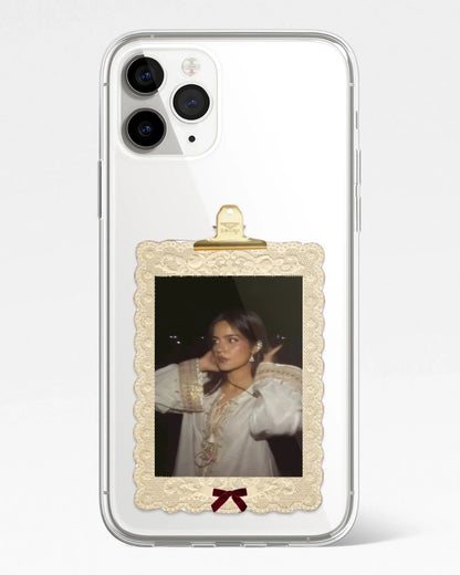 Vintage Chic Frame Transparent Silicone Cover