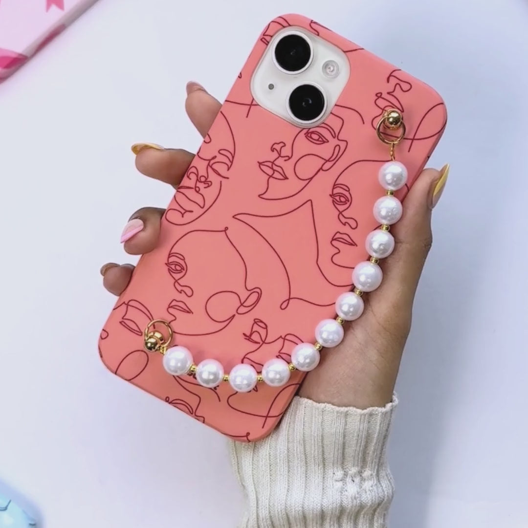 All Faces Red Pearl Phone Cover