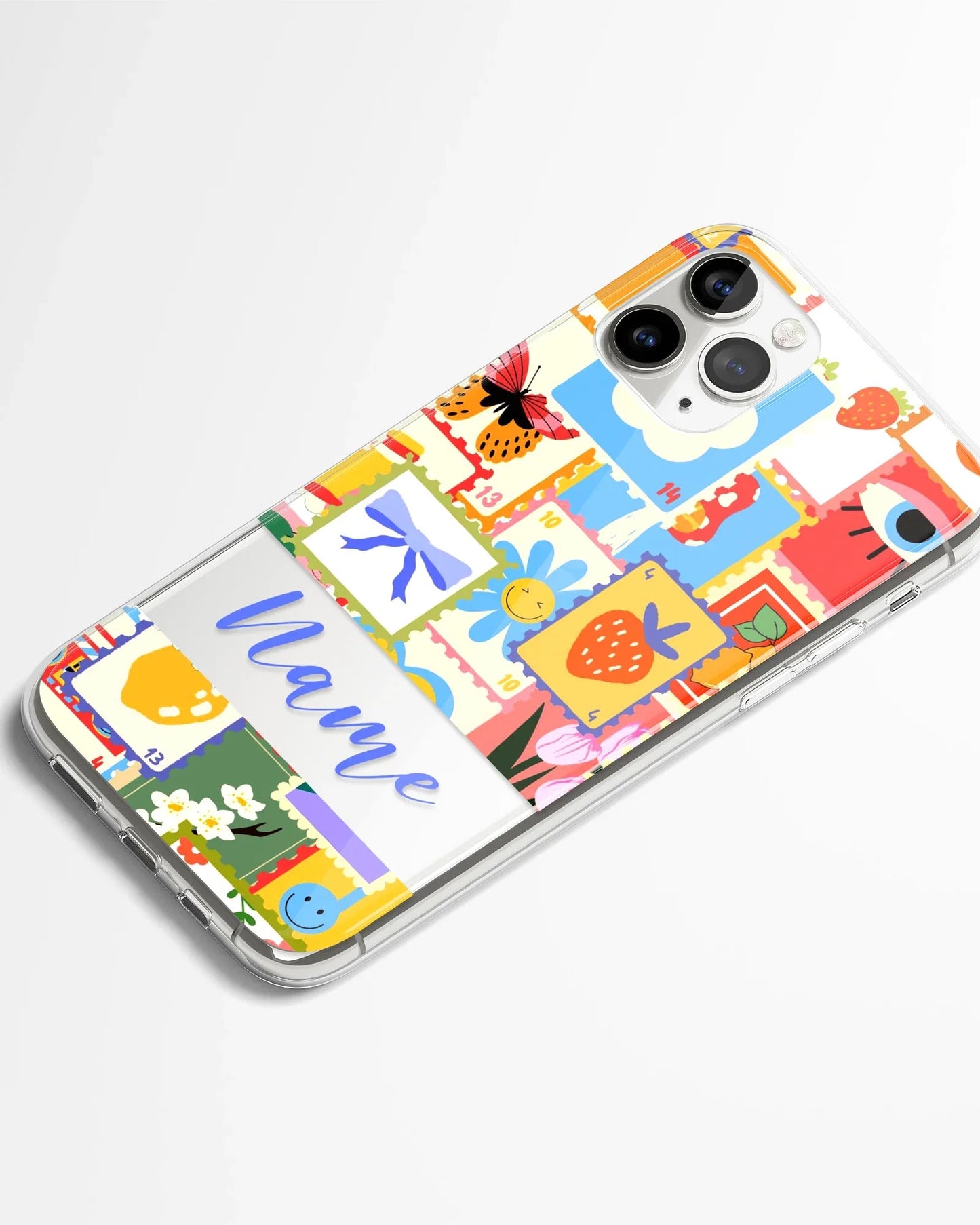 Happy Stamps Transparent Silicone Phone Cover