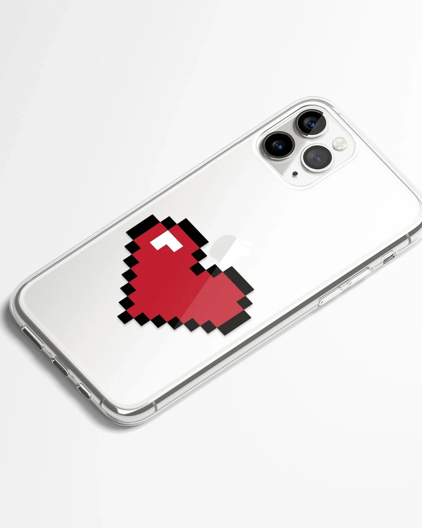 8-Bit Love Transparent Phone Cover
